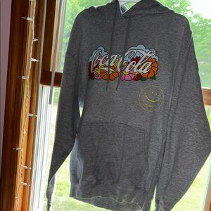 Coca Cola Gray Hoodie for Men